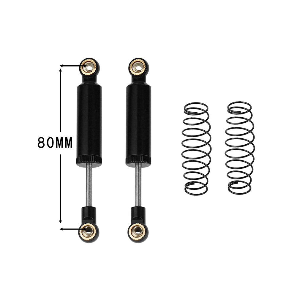 LonZeXy 1/10 RC Crawler Metal Oil Shock Absorber 70/80/90/100/110mm Adjustable Damper For SCX10 TRX4 D90 RC Car Upgrade Parts