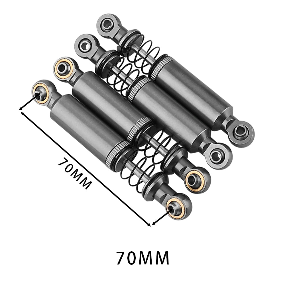 LonZeXy 1/10 RC Crawler Aluminum Oil Shock Absorber 70 80 90 100 110mm Adjustable Damper 4PCS For Axial SCX10 TRX4 D90 RC Off Road Car Upgrade Parts