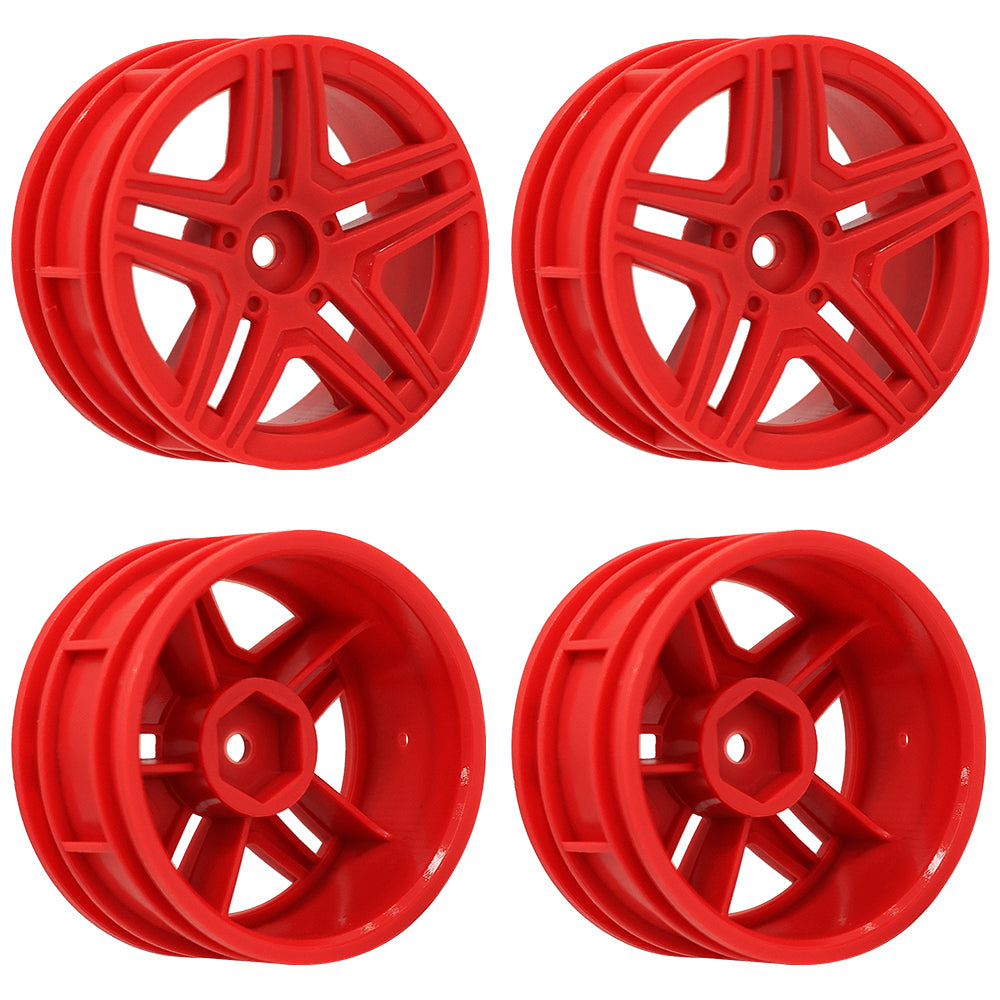 1/10 RC On-Road Car Plastic Wheel Rims Style A 52.8g 12mm Hex Multi Color Empty Hubs RC Modification Parts