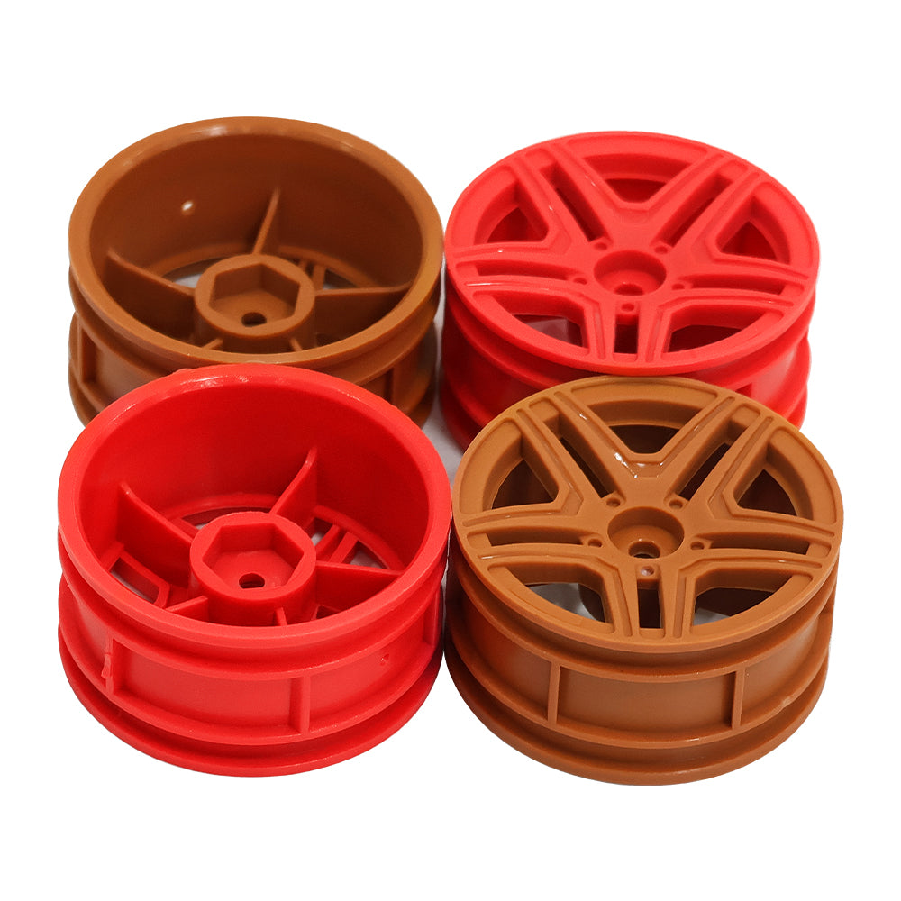 1/10 RC On-Road Car Plastic Wheel Rims Style A 52.8g 12mm Hex Multi Color Empty Hubs RC Modification Parts