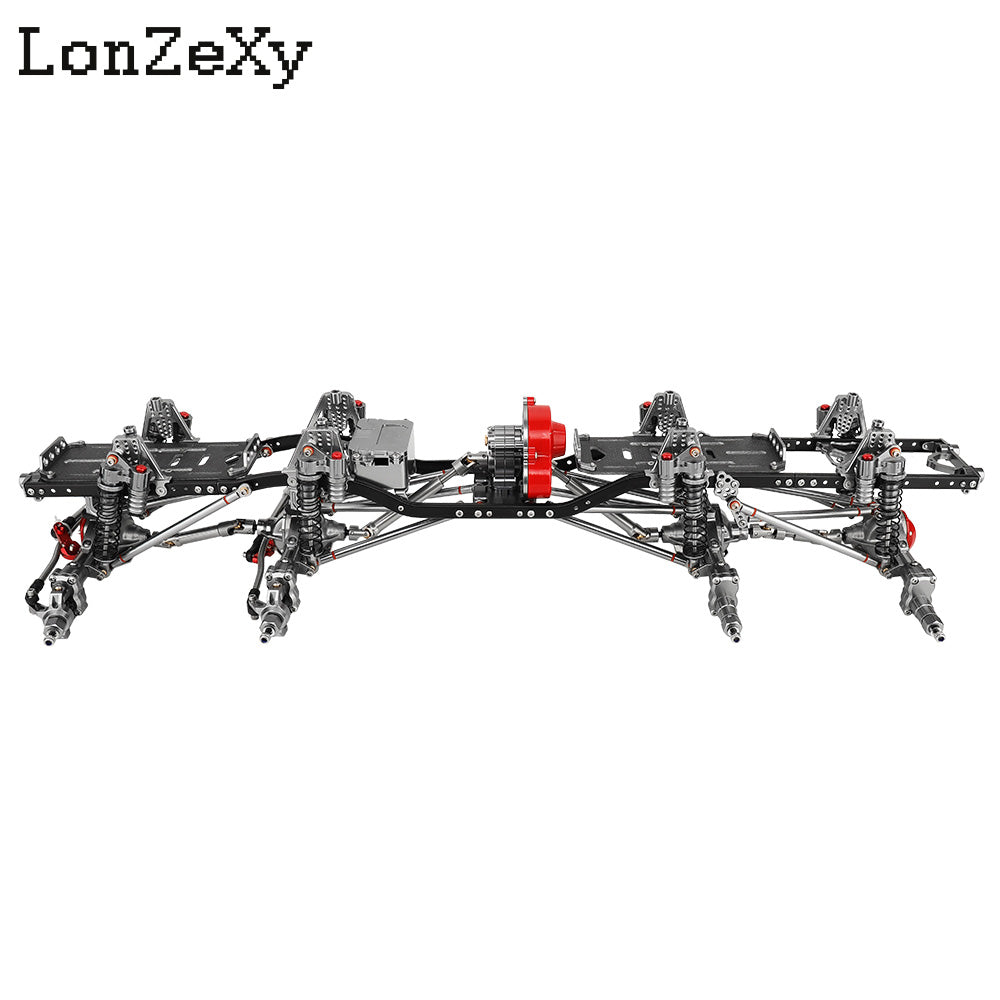 LONZEXY 8x8 DIY Metal Frame with Transmission for SCX10