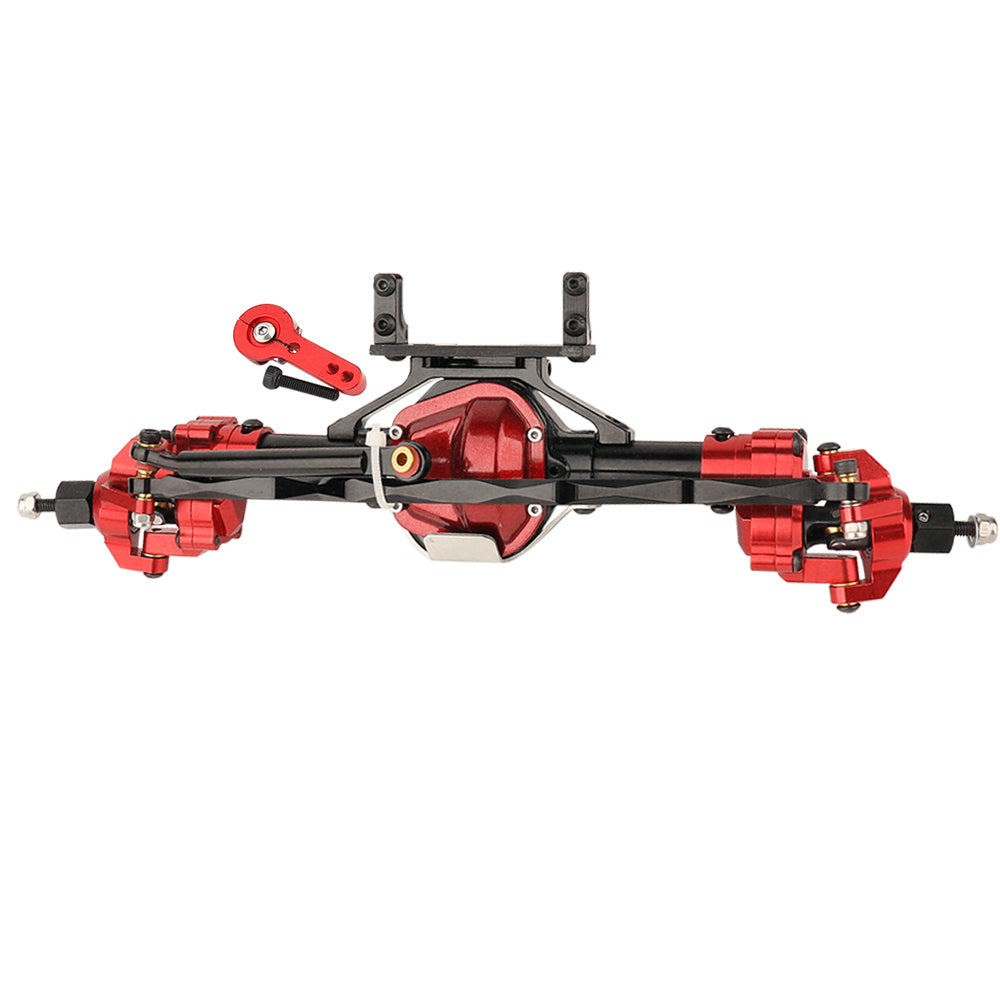 LonZeXy CNC Aluminum Portal Axles Complete Front & Rear Axles Set, Lift Portal Axle Housing For 1/10 Axial SCX10 Gen1 Gen2 RC Crawler Car Metal Upgrade Parts