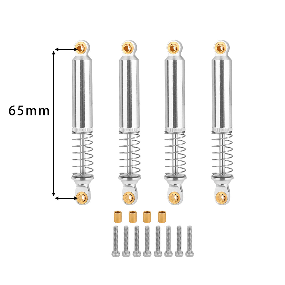 LomZeXy 4PCS Oil Shock Absorber 53/59/65/71/77mm Adjustable Damper For Traxxas TRX4M 1/18 RC Crawler Aluminum Suspension Upgrade Parts
