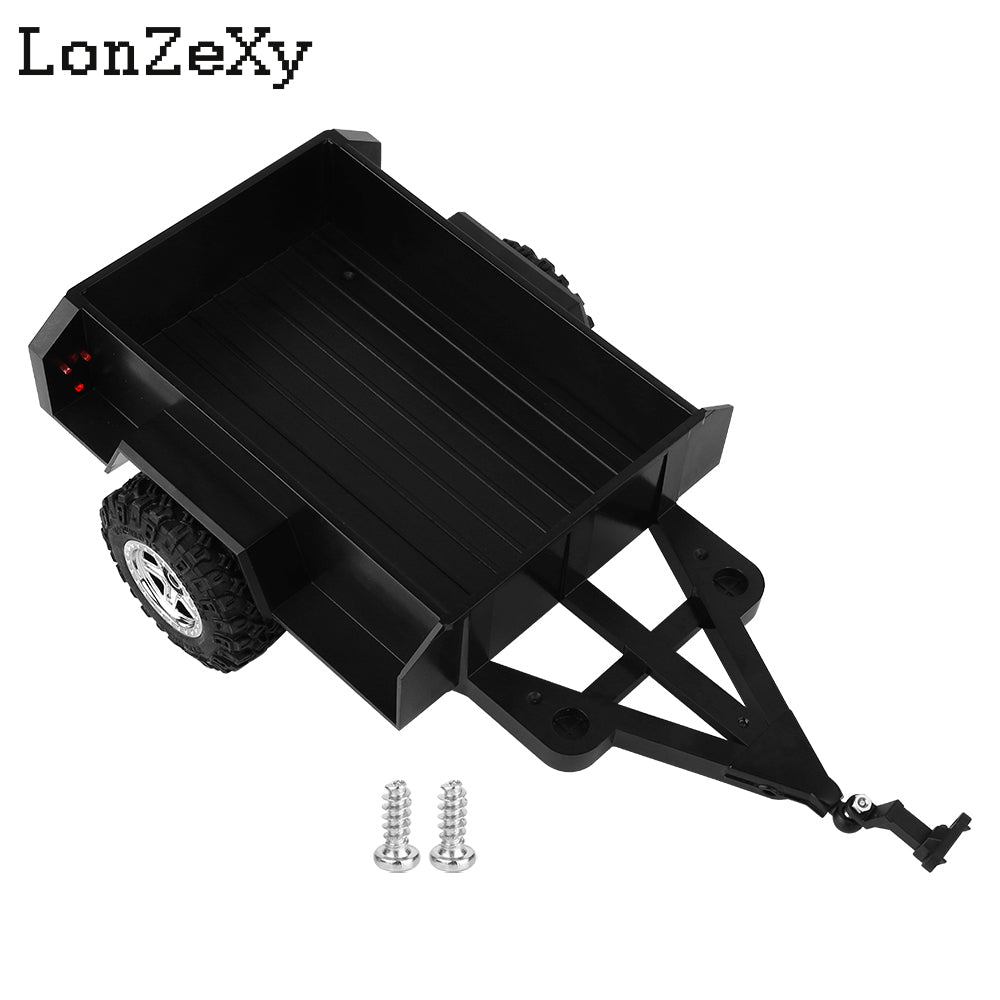 LONZEXY Utility Trailer with Hitch For 1/18 RC Crawler TRX4M