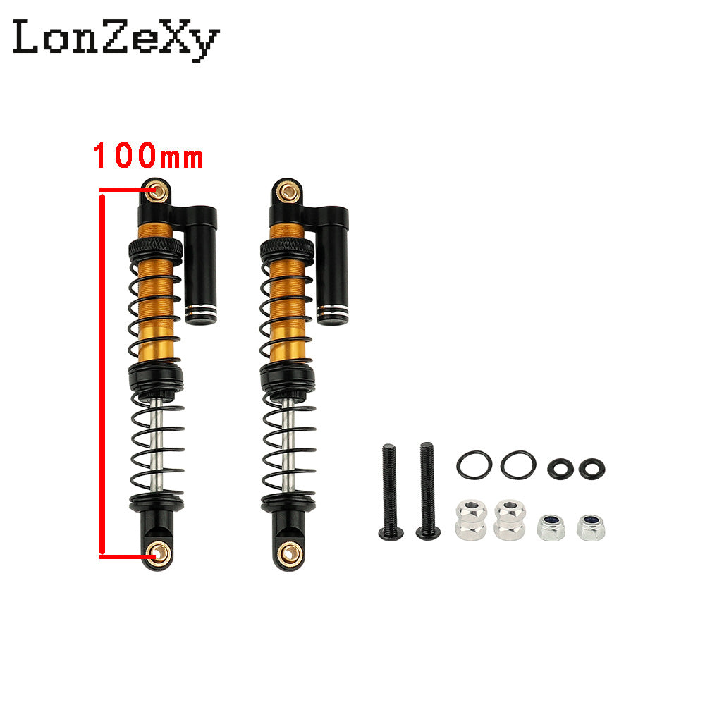 Lonzexy 90mm Metal Suspension Shock for TRX-4 Wraith SCX10 II (1pcs)