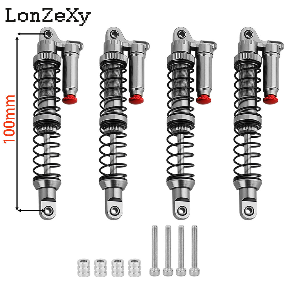 LONZEXY Metal Shock Damper Set for 1/10 Tamiya 4pcs