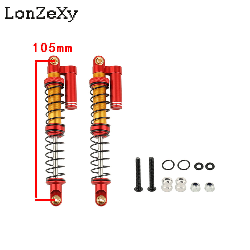 Lonzexy 90mm Metal Suspension Shock for TRX-4 Wraith SCX10 II (1pcs)
