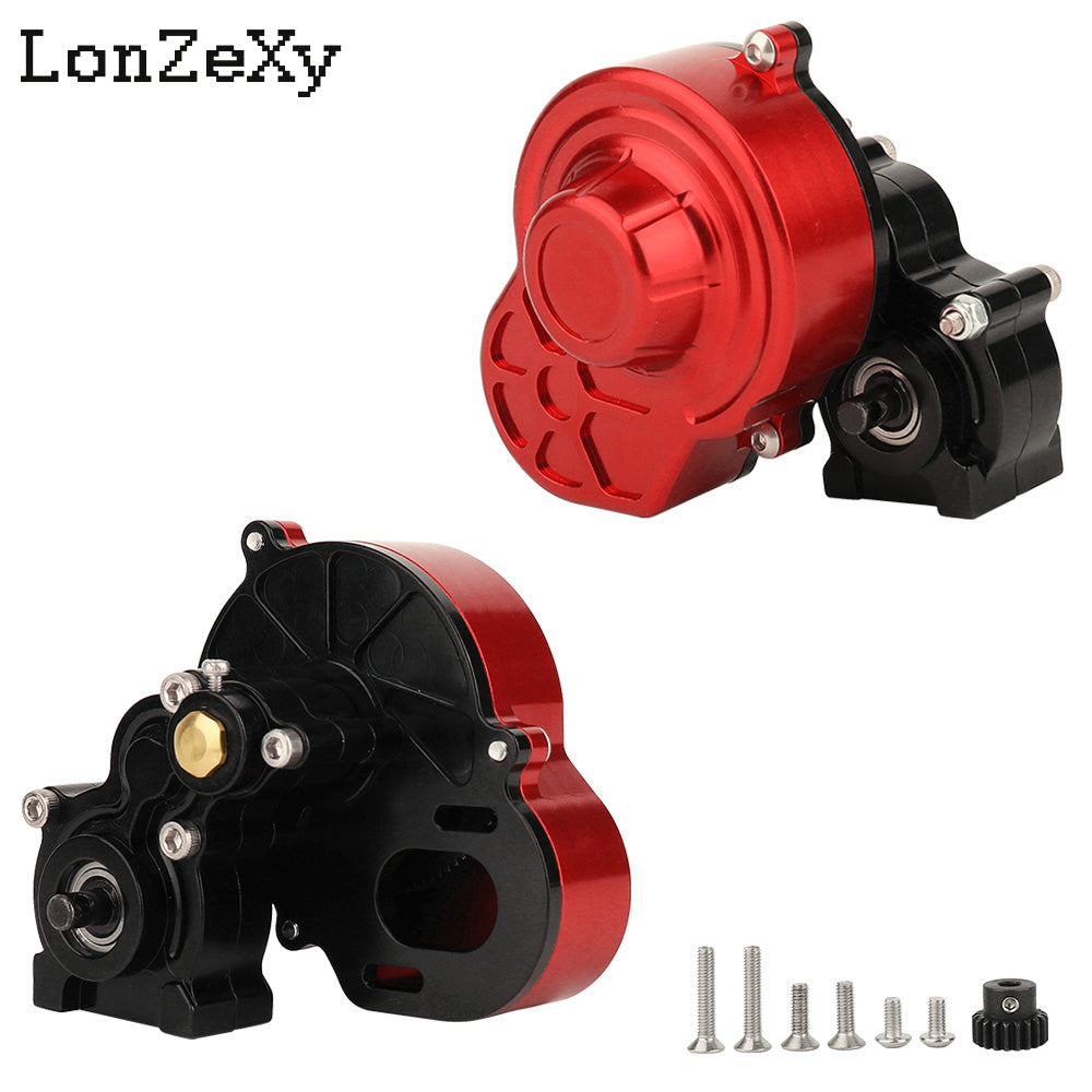 LONZEXY Complete Metal Transmission Gearbox+Gear for SCX10