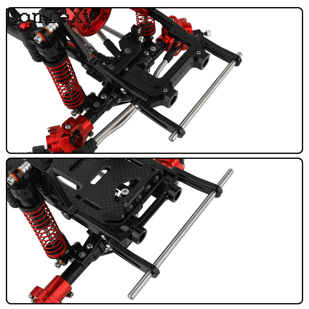 LONZEXY Metal Front Rear Modular Bumper for 1/10 LCG TRX4 TRX6 SCX10 Capra