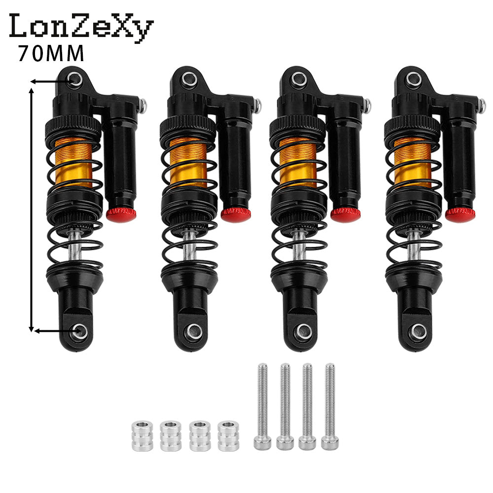 LONZEXY Metal Shock Damper Set for 1/10 Tamiya 4pcs