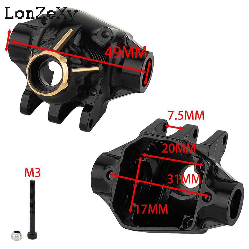 LONZEXY Brass Diff Cover for SCX10 Pro