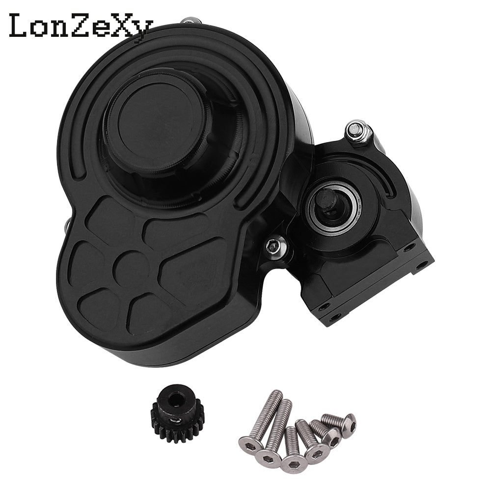 LONZEXY Complete Metal Transmission Gearbox+Gear for SCX10