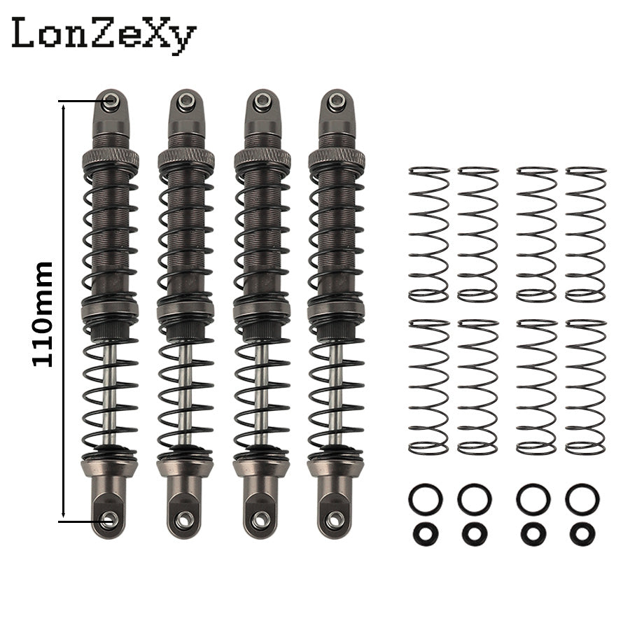 LONZEXY Absorber Set 4pcs for 1/10 SCX10 AXI231017 TRX-4