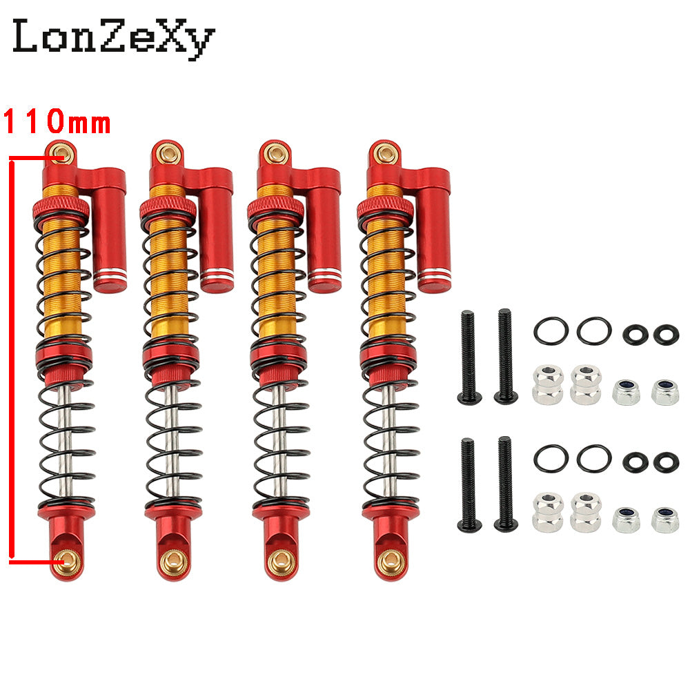 Lonzexy 90mm Metal Suspension Shock for TRX-4 Wraith SCX10 II (1pcs)