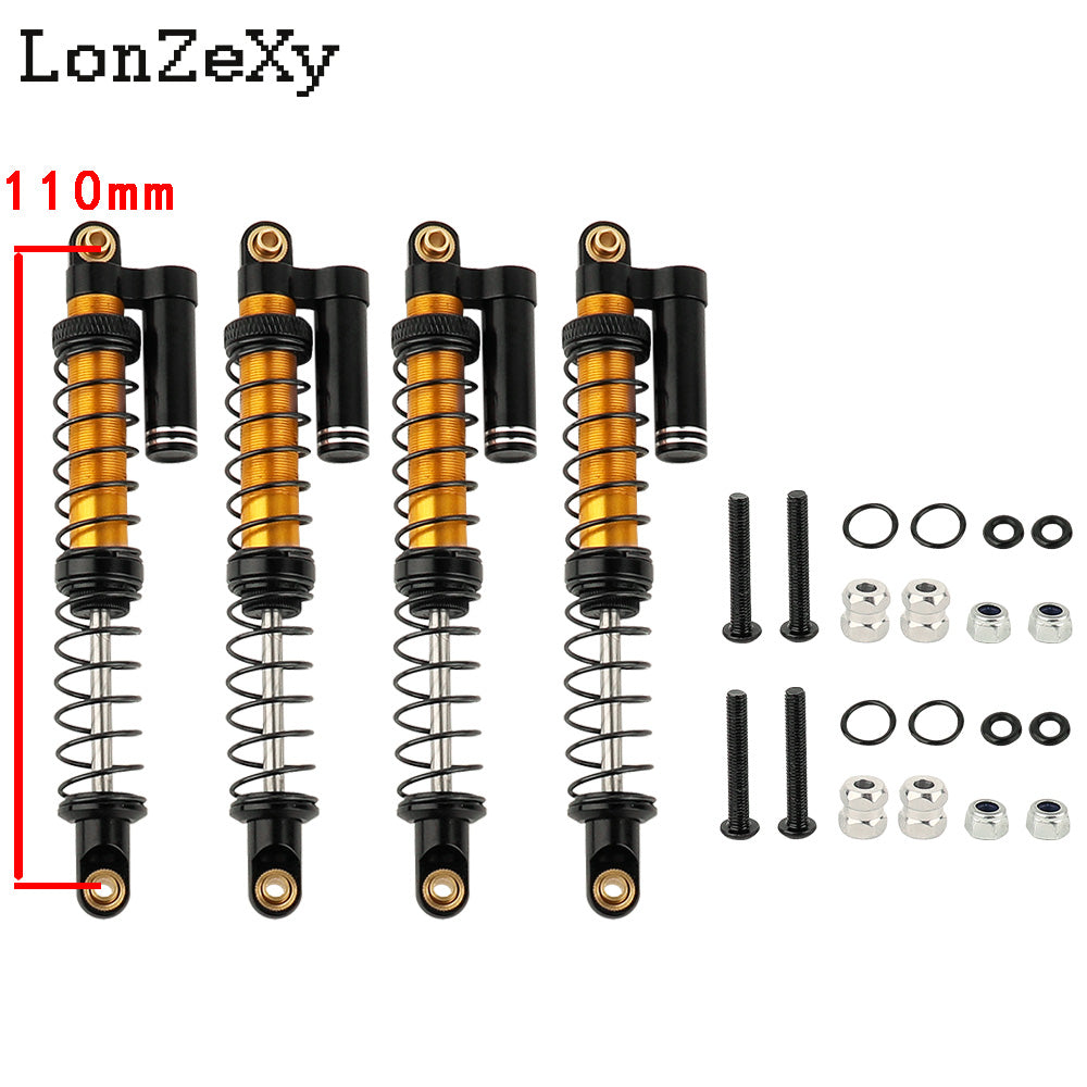 Lonzexy 90mm Metal Suspension Shock for TRX-4 Wraith SCX10 II (1pcs)
