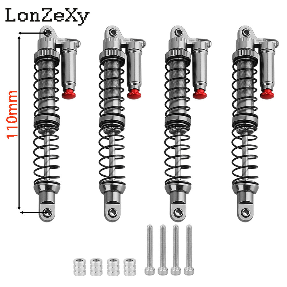 LONZEXY Metal Shock Damper Set for 1/10 Tamiya 4pcs