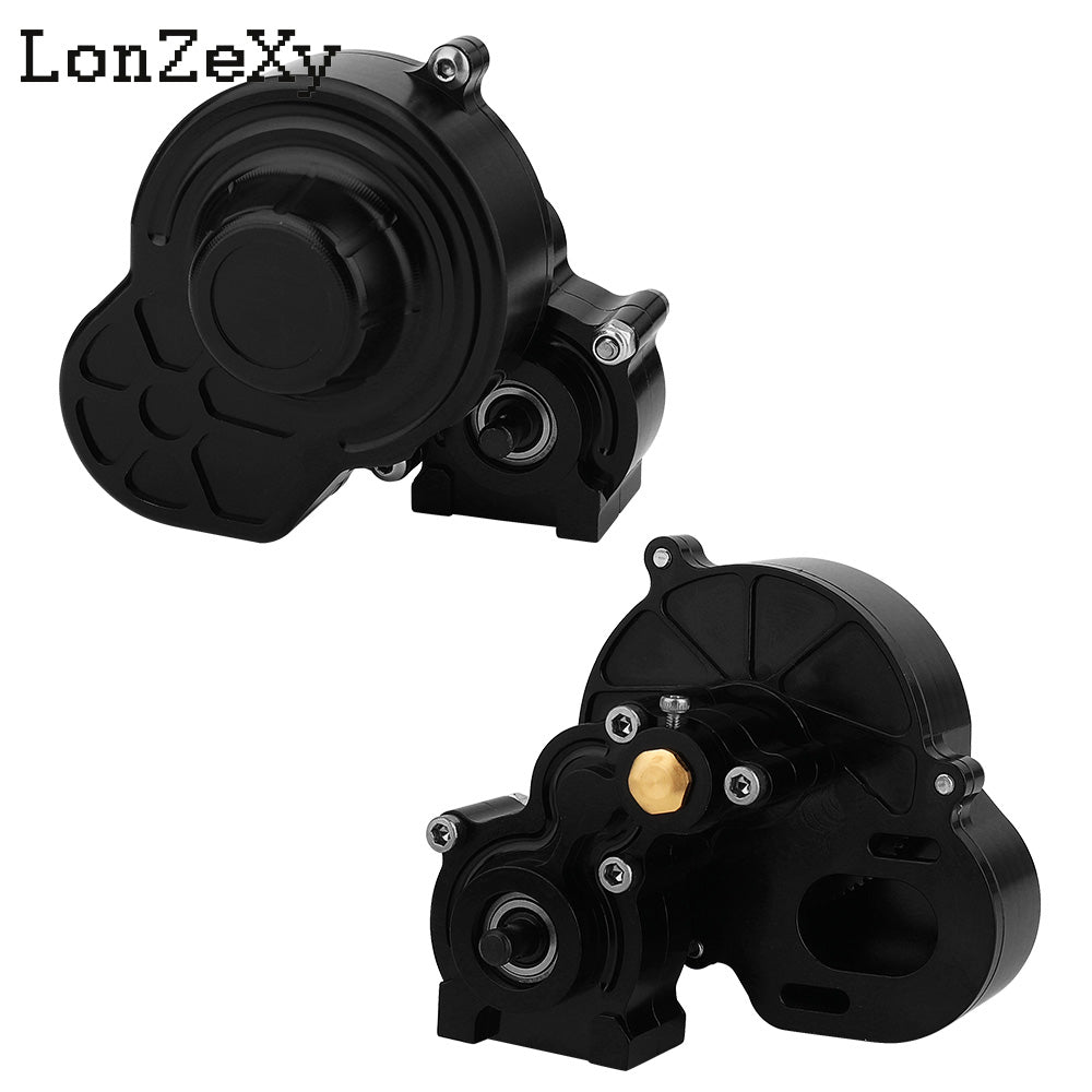 LONZEXY Complete Metal Transmission Gearbox+Gear for SCX10