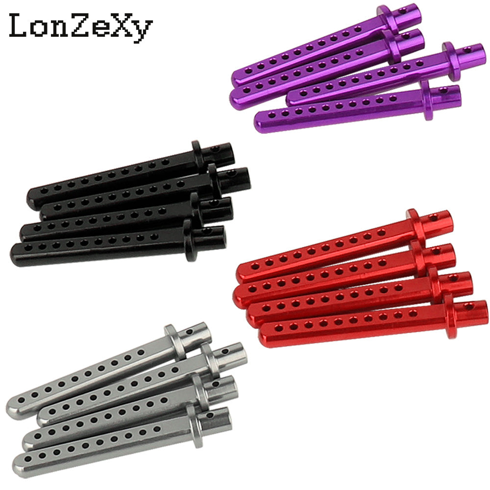Lonzexy Metal Body Post Mount Pillar with R Pins for SCX10