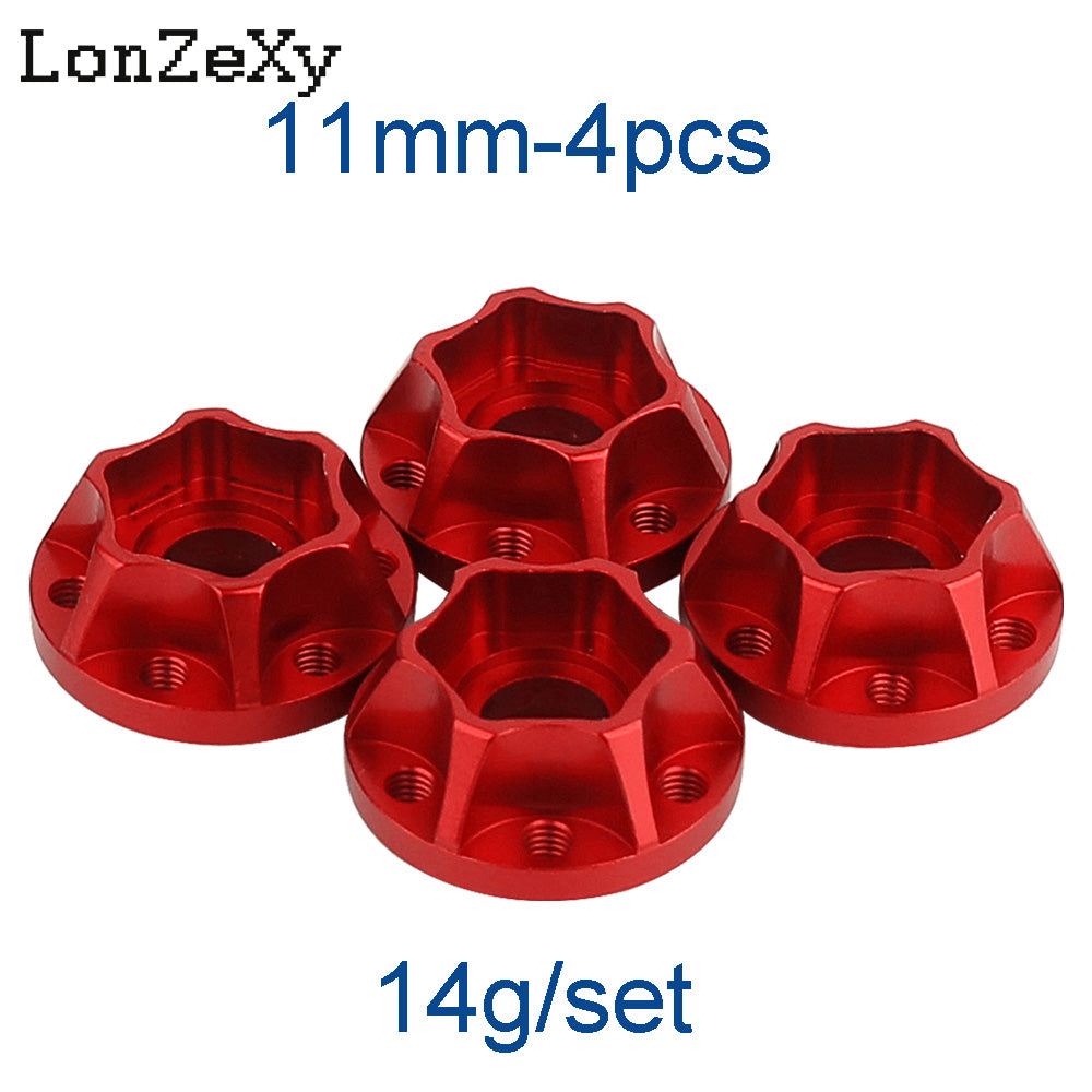 LONZEXY Metal Adapters Hex for 1.9inch 2.2inch Wheel Rim 4Pcs for Scx10 Trx4 Wraith