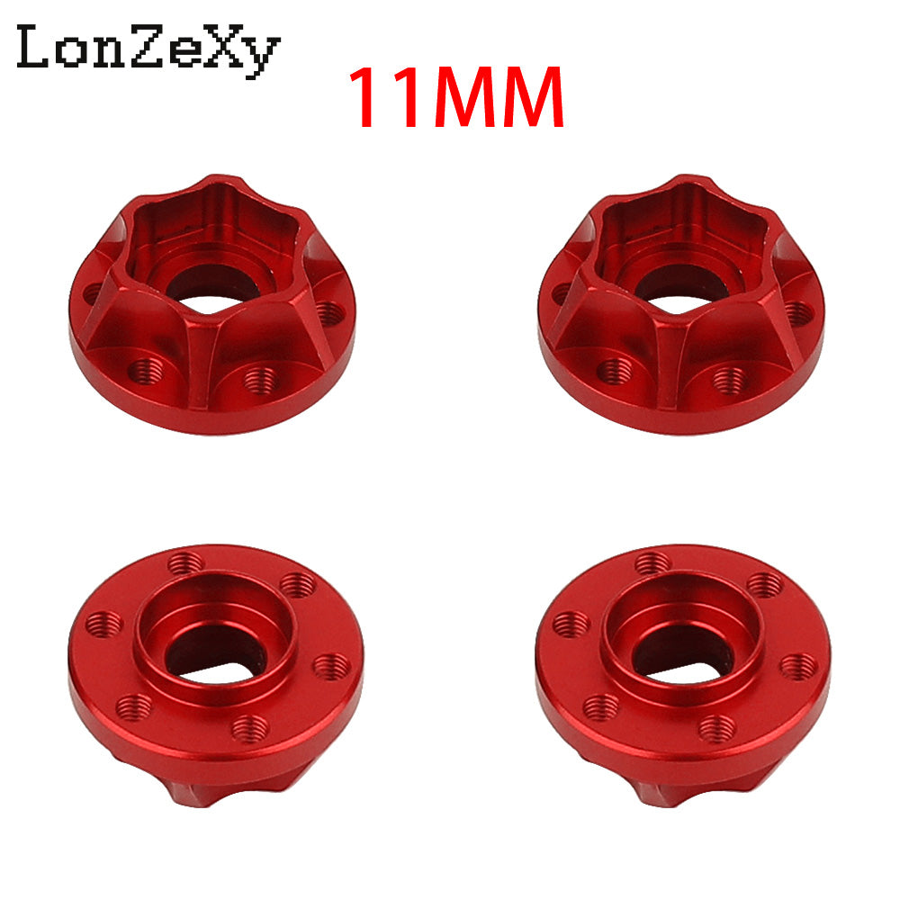 LONZEXY Metal Adapters Hex for 1.9inch 2.2inch Wheel Rim 4Pcs for Scx10 Trx4 Wraith