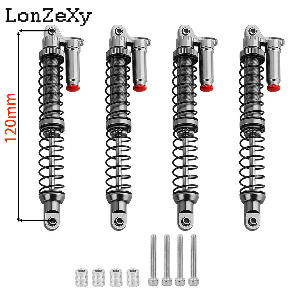 LONZEXY Metal Shock Damper Set for 1/10 Tamiya 4pcs