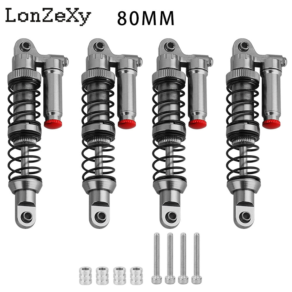 LONZEXY Metal Shock Damper Set for 1/10 Tamiya 4pcs