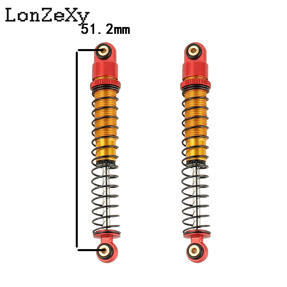 Lonzexy Shocks-Long Double Barrel Damper 51mm for SCX24  1/24 RC