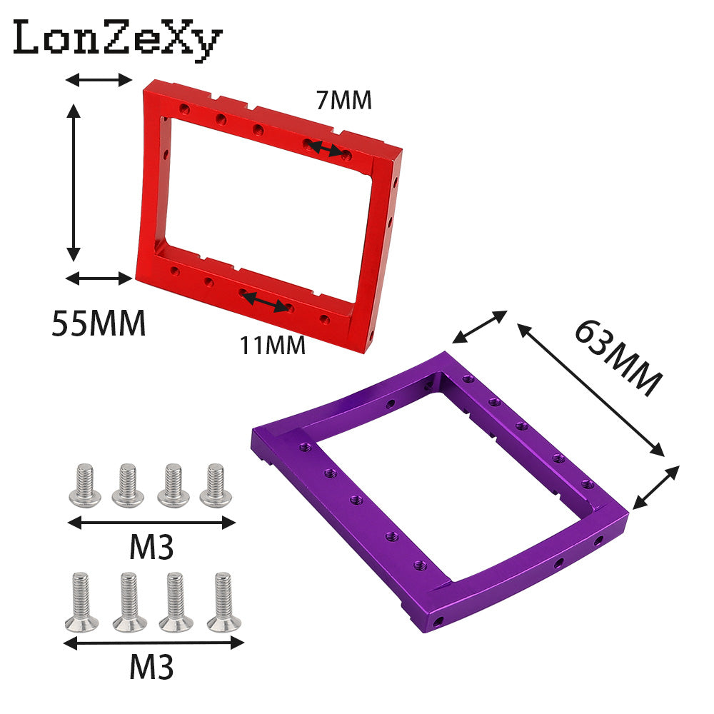 LONZEXY Metal Servo Mounts Bracket for SCX10 II