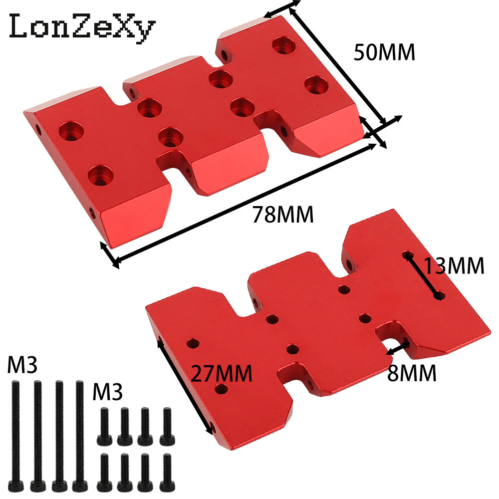 LONZEXY Transmission Mount Gearbox Skid Plate for SCX10