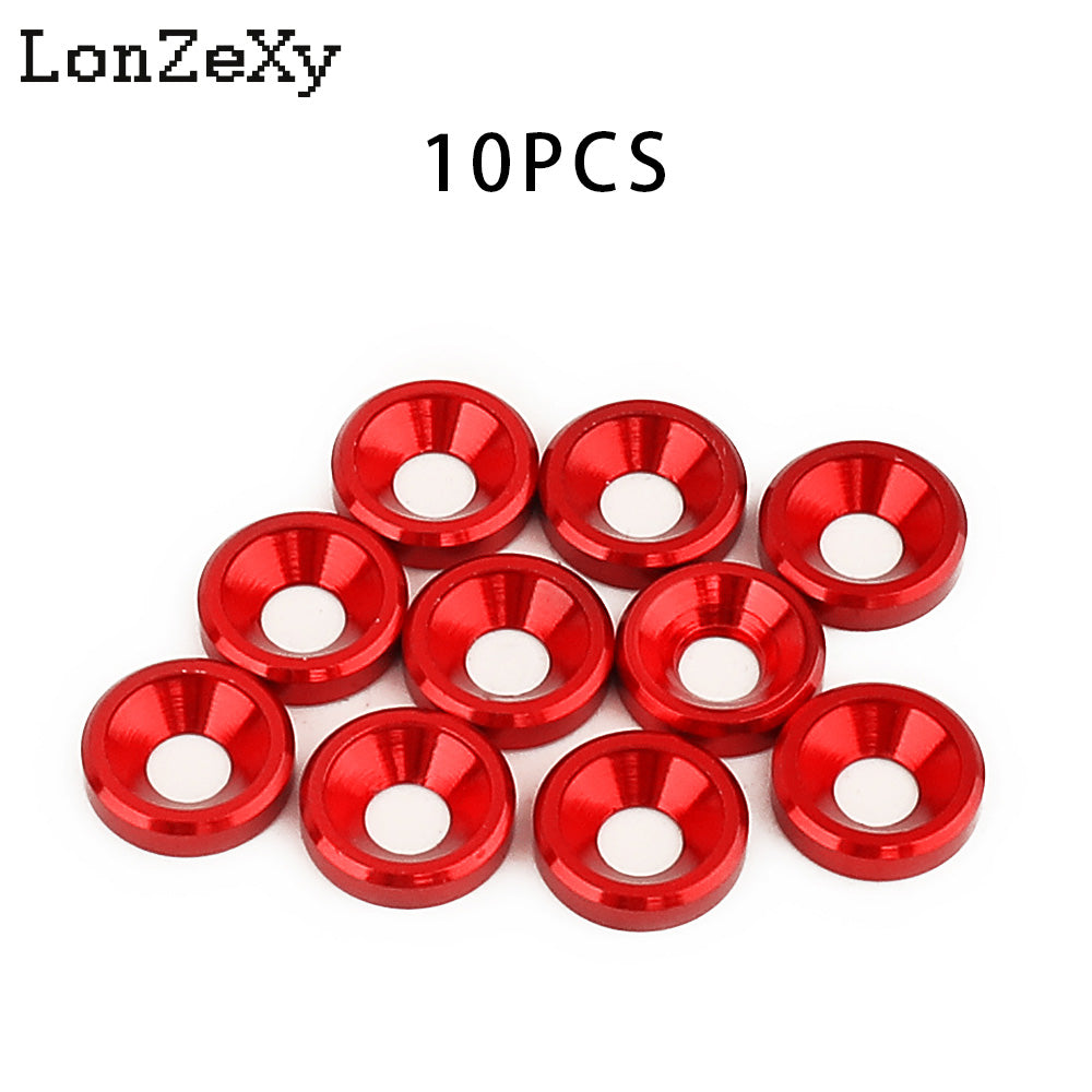 LONZEXY M3 M4 M5 M6 M8 Aluminum Alloy Spacer+Flat Washer 20 PCS