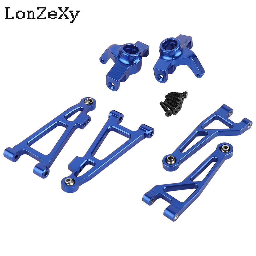 lLONZEXY Metal Steering Cup Upper+Lower Swing Arm Set for 1/14 Mjx Hyper Go