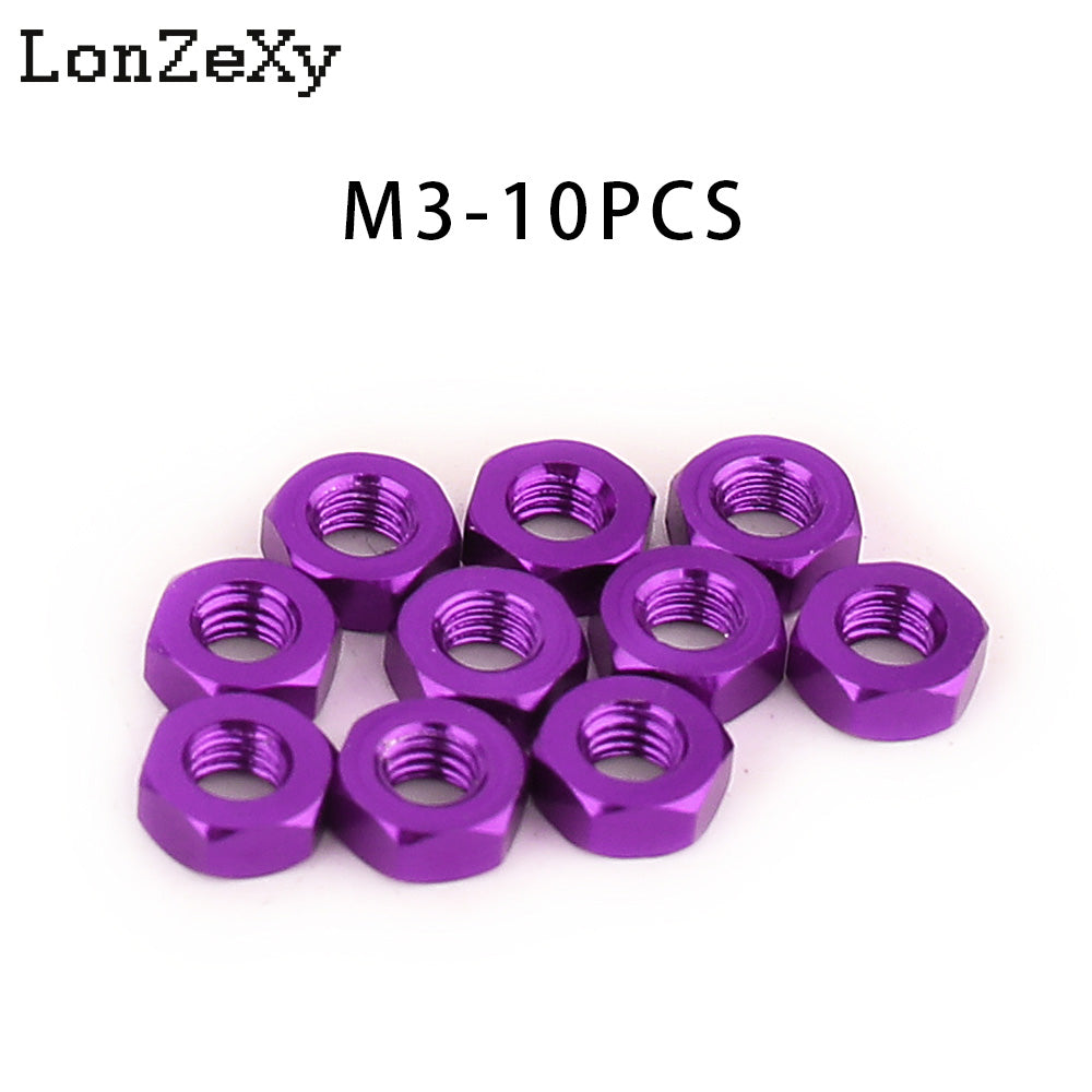 LONZEXY Hex Nut Stainless Steel 304(18-8) Metric Hexagon Nut 100 pcs
