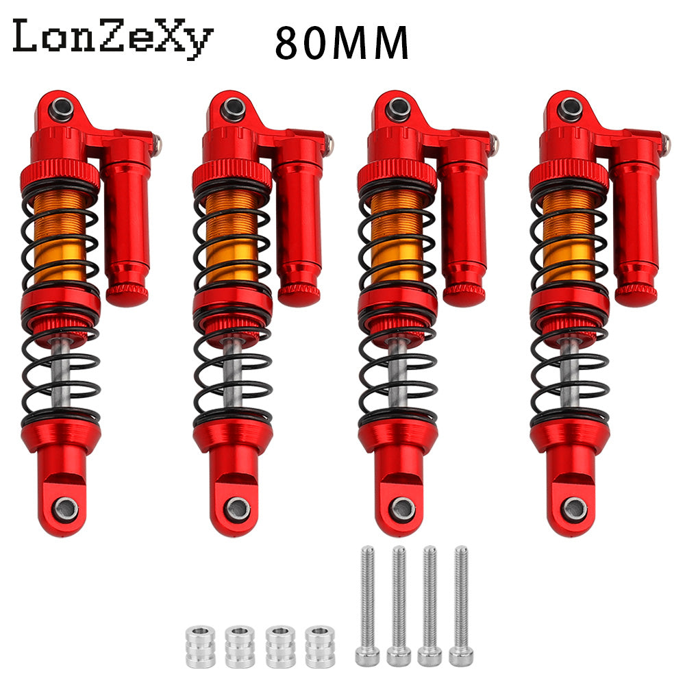 LONZEXY Metal Shock Damper Set for 1/10 Tamiya 4pcs