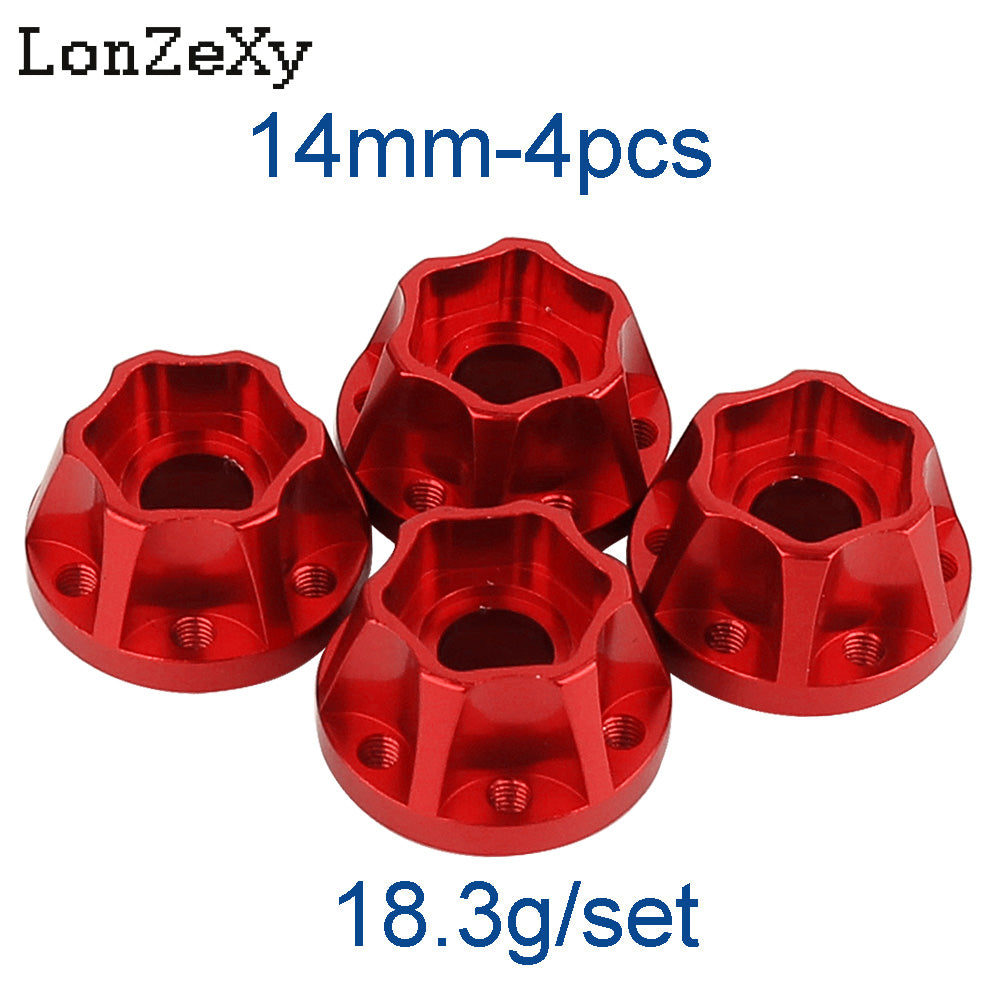 LONZEXY Metal Adapters Hex for 1.9inch 2.2inch Wheel Rim 4Pcs for Scx10 Trx4 Wraith