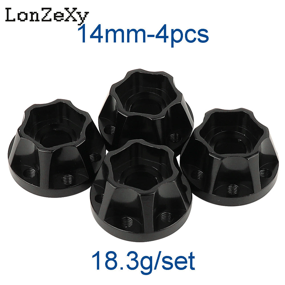 LONZEXY Metal Adapters Hex for 1.9inch 2.2inch Wheel Rim 4Pcs for Scx10 Trx4 Wraith
