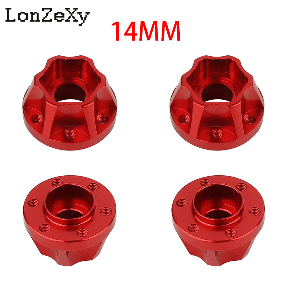 LONZEXY Metal Adapters Hex for 1.9inch 2.2inch Wheel Rim 4Pcs for Scx10 Trx4 Wraith