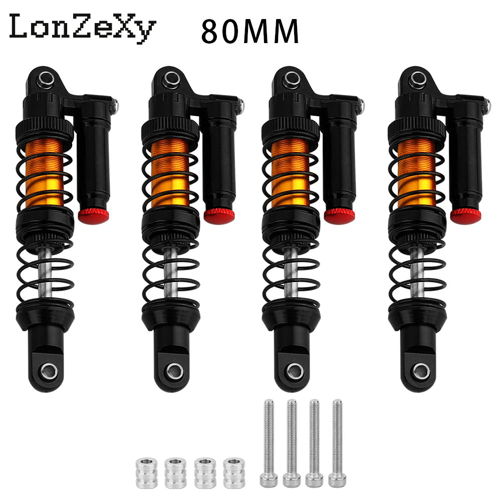 LONZEXY Metal Shock Damper Set for 1/10 Tamiya 4pcs