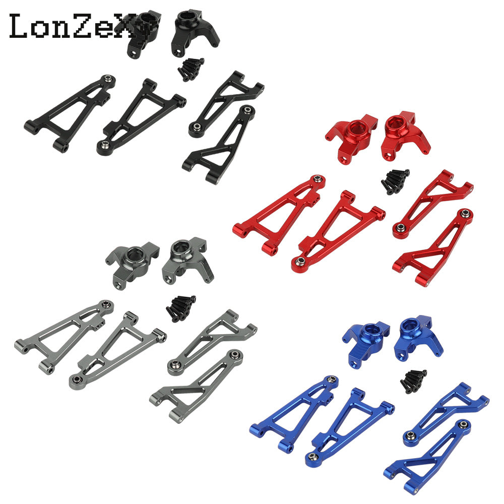 lLONZEXY Metal Steering Cup Upper+Lower Swing Arm Set for 1/14 Mjx Hyper Go