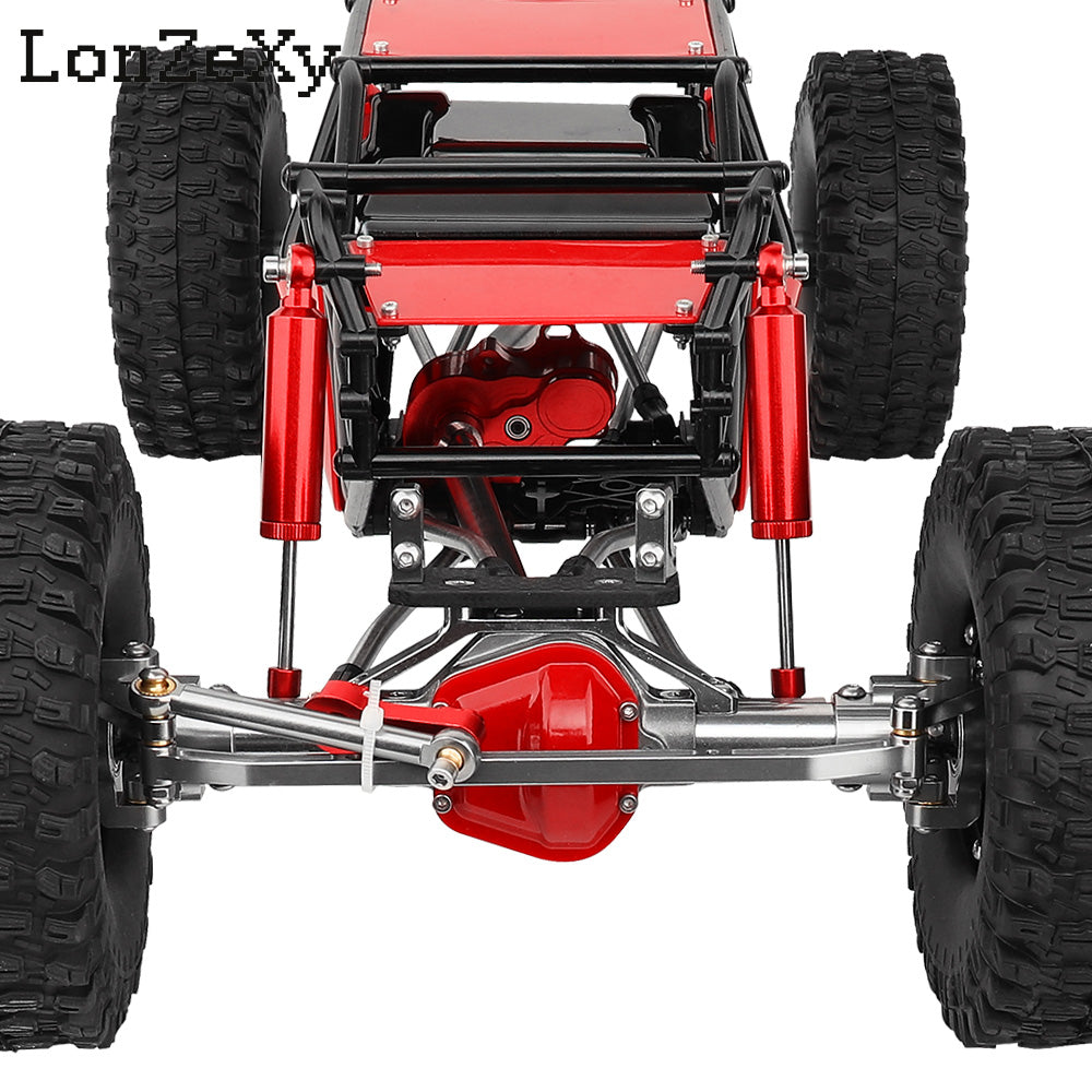 LONZEXY Wheelbase 310mm Frame Chassis+Nylon Tube Roll Cage for SCX10 TRX4(Wheels)