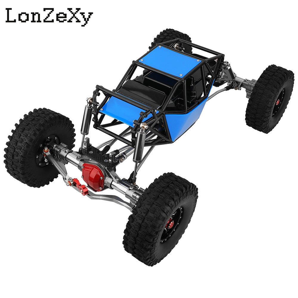 LONZEXY Wheelbase 310mm Frame Chassis+Nylon Tube Roll Cage for SCX10