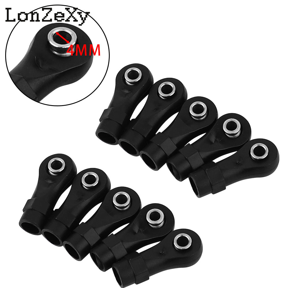 LONZEXY 10pcs Link Rod End Ball Joint Head For Traxxas 1/10