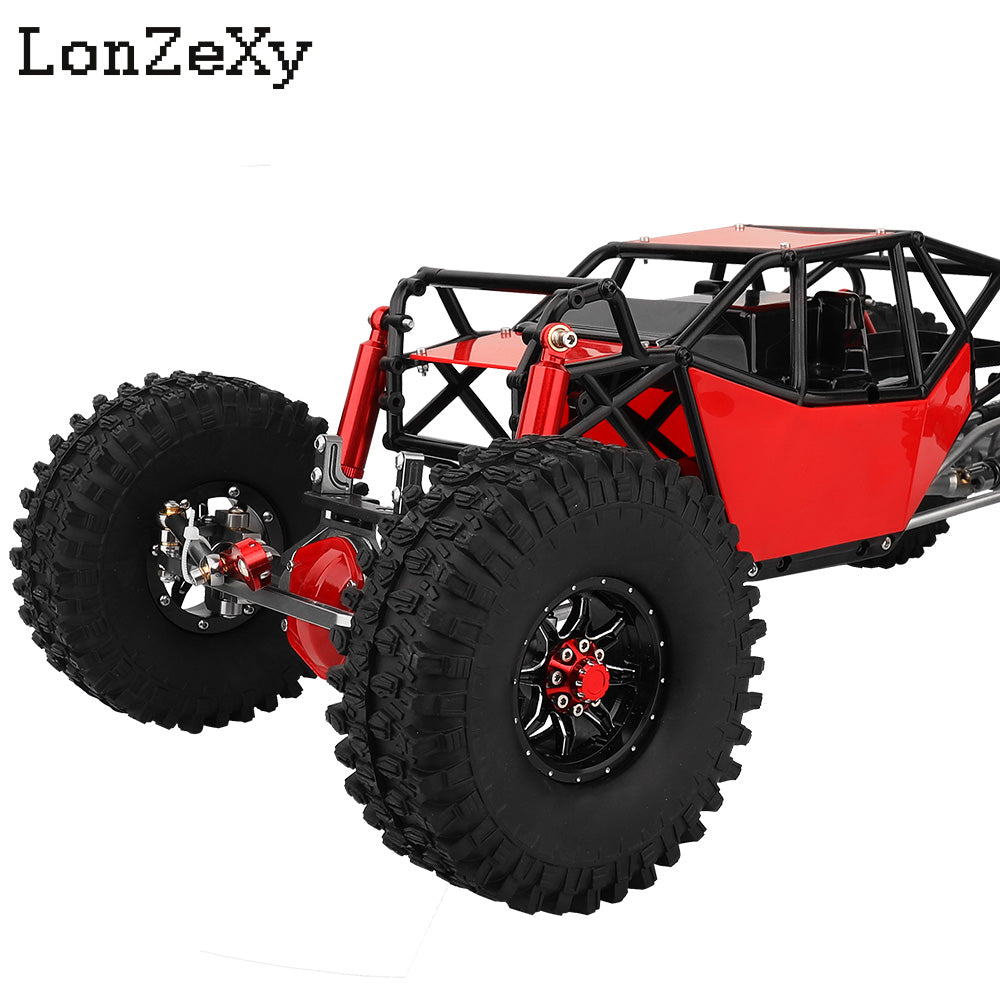 LONZEXY Wheelbase 310mm Frame Chassis+Nylon Tube Roll Cage for SCX10 TRX4(Wheels)