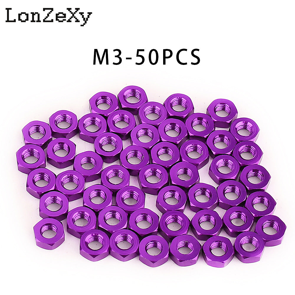 LONZEXY Hex Nut Stainless Steel 304(18-8) Metric Hexagon Nut 100 pcs