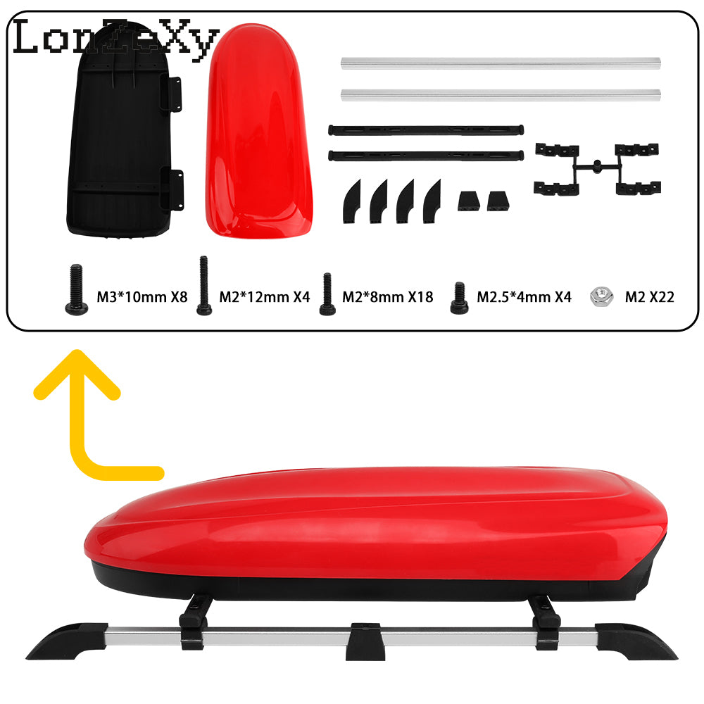Loznexy RC-Hub Plastic Roof Trunk Luggage Rack Box for 1/10 TRX-4 TRX-6