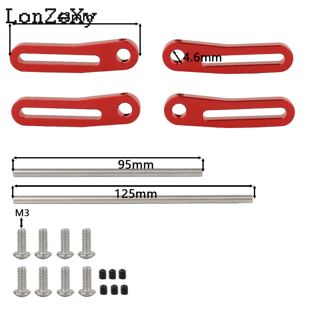 LONZEXY Metal Front Rear Modular Bumper for 1/10 LCG TRX4 TRX6 SCX10 Capra