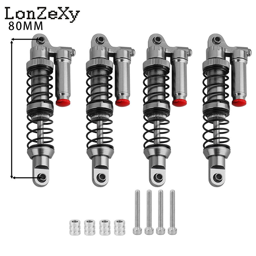 LONZEXY Metal Shock Damper Set for 1/10 Tamiya 4pcs