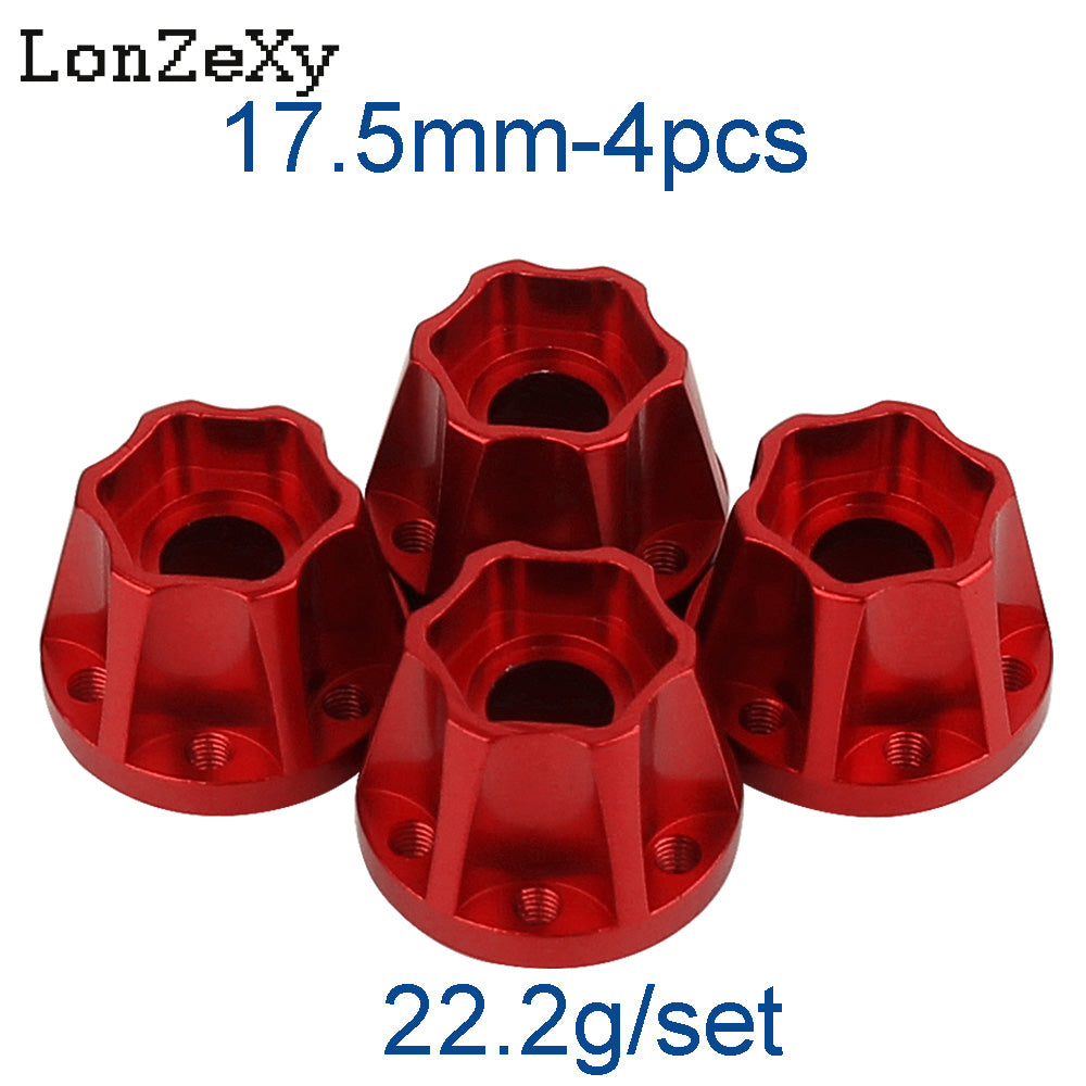 LONZEXY Metal Adapters Hex for 1.9inch 2.2inch Wheel Rim 4Pcs for Scx10 Trx4 Wraith