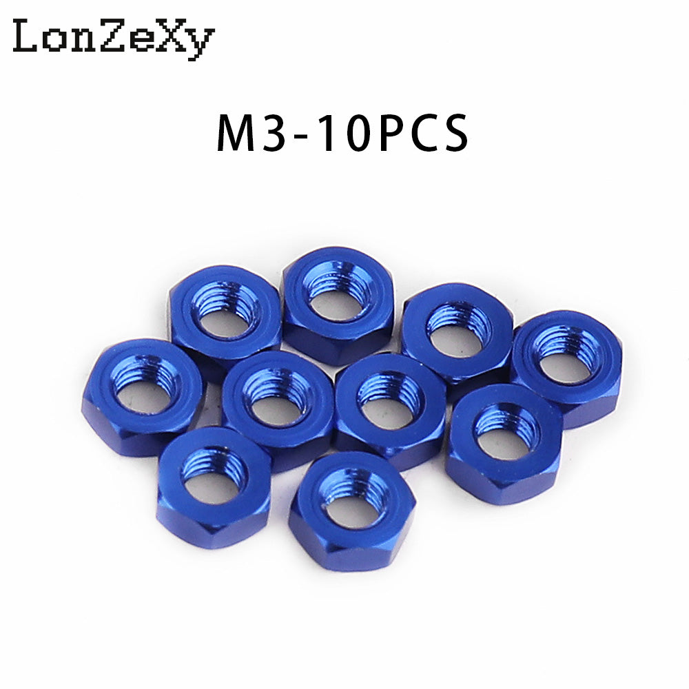 LONZEXY Hex Nut Stainless Steel 304(18-8) Metric Hexagon Nut 100 pcs