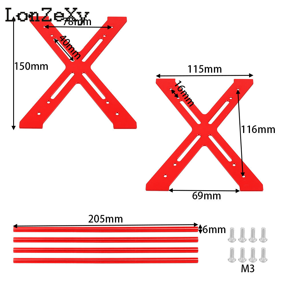 LONZEXY Alloy Wheel Rack Bracket for SCX10