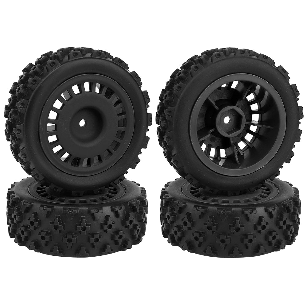 1/10 RC Off-Road Buggy Wheels 38.4g Knobby Rubber Tires Multi Color Rim RC Car Upgrade Parts